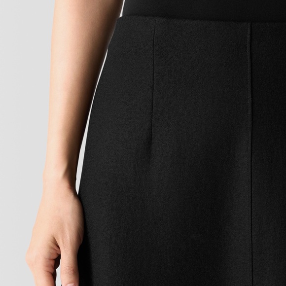 EILEEN FISHER 'Felted Wool Jersey A-Line Skirt' in Regenerative Wool - Picture 5 of 10